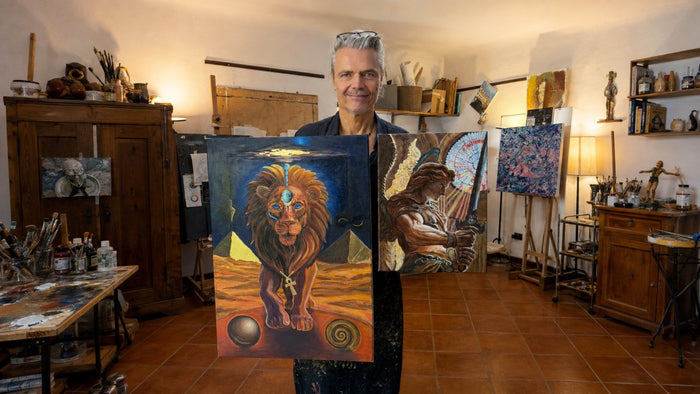 Custom Lion Portrait Painting: Bespoke Majesty for Your Home