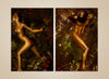 SET OF 2 GOLDEN' ROSES, ALPHA GOLDEN WAVE 2