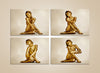 SET OF 4 HITTITE, THE SEATED GODDESS 1,2,3,4