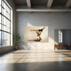 Golden-painted couple performing an acro-yoga balance pose, photographed by Zack Zublena — fine art wall decor celebrating strength, unity, and harmony, ideal for yoga studios, wellness spaces, luxury resorts, and contemporary interiors.