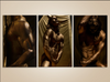 Golden Divine Masculine Triptych – luxury muscular nude gay fine art photography in gold by Zack Zublena