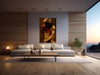Golden-painted male nude artwork by Zack Zublena, contemporary fine art photography showcasing masculine strength, vulnerability, and sacred presence in luxury wall art.