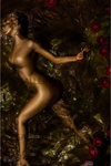 GOLD’N ROSES golden female nude fine art photography by Zack Zublena – luxury romantic artwork with roses for collectors, spas, and five-star interiors.