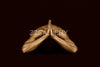 Golden figure in sacred prayer gesture, abstract meditation fine art photo by Zack Zublena