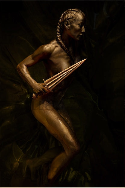 SET of 2 Earth Goddess Warrior back & side